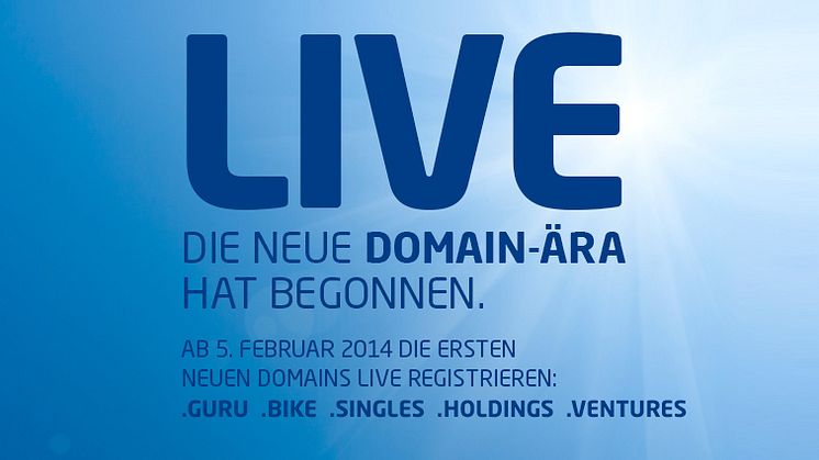 Neue Webadressen: Am 5. Februar 2014 bricht eine neue Internet-Ära an