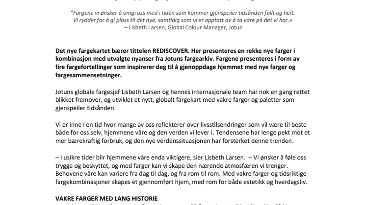 LADY lanserer fargetrendene for 2021