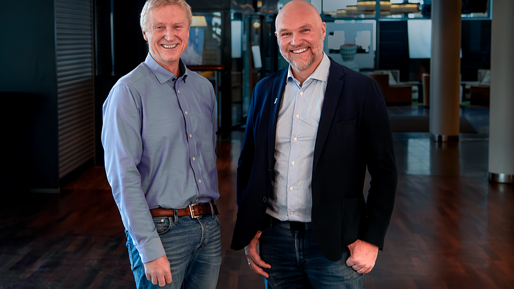 Trond Løfqvist i Trainor og konferansier Tommy Lundekvam gleder seg til interessante foredrag og gode diskusjoner når energibransjens store fagsamling går av stabelen. Foto: Heidi S. Middleton  
