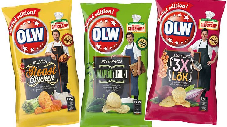 Tre kändiskockar lagar OLW-chips