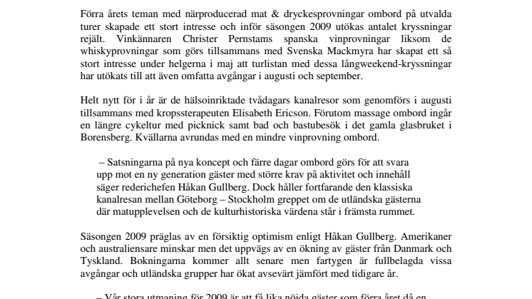 Nya teman lockar nya gäster till Göta Kanal!