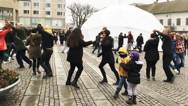 Salsa utanför Vinterkupolen januari 2016.