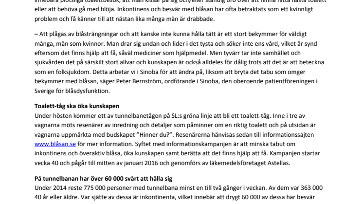 ​Många svenskar har svårt att hålla tätt i tunnelbanan