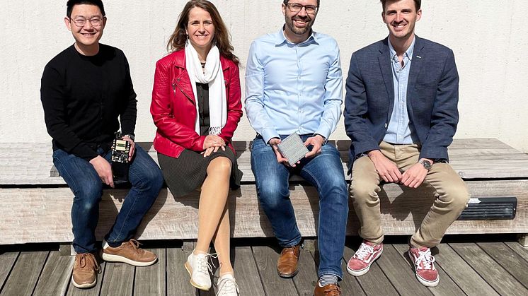 RadChatteamet, från vänster: Simon Zhongxia, Canan Aydogdu, Henk Wymeersch och Lukas Crisp