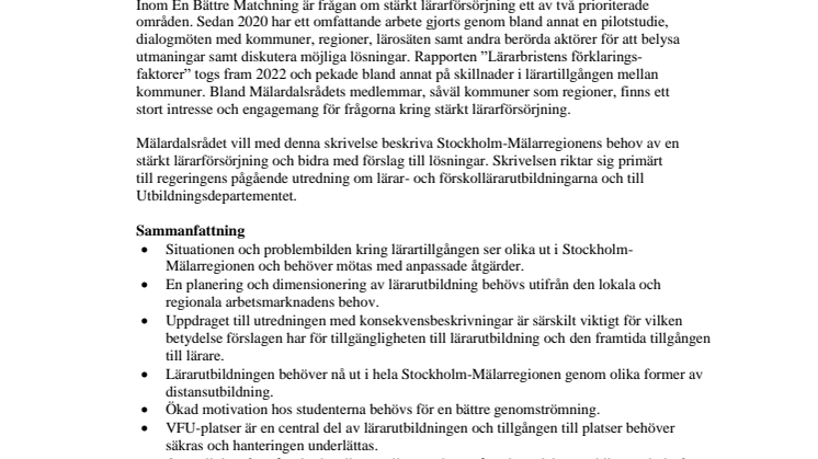 Skrivelse - Stärkt lärarförsörjning i Stockholm-Mälarregionen.pdf