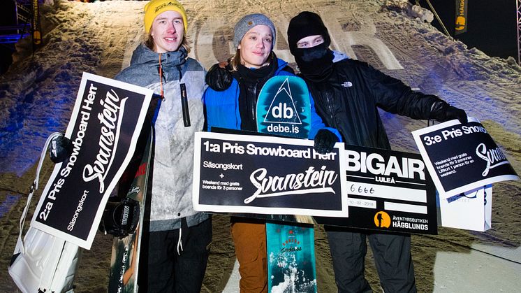 Vinnare snowboard herrklass