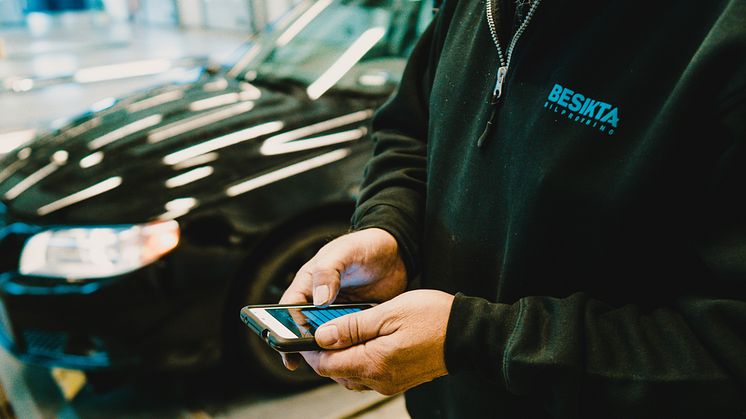 Besikta: Besiktningstekniker med handdator