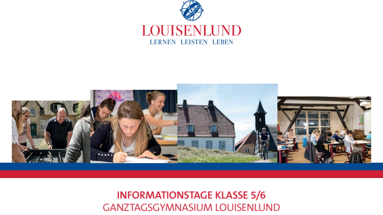 Einladungskarte Informationstage Klasse 5/6 Ganztagsgymnasium Louisenlund