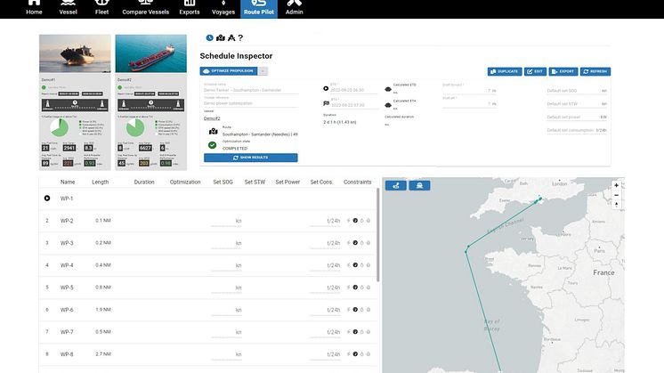 Route Pilot AI - Voyage optimization - 2