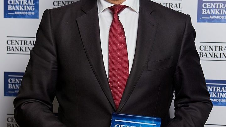 Robert Wagner with the Central Banking Award 2018