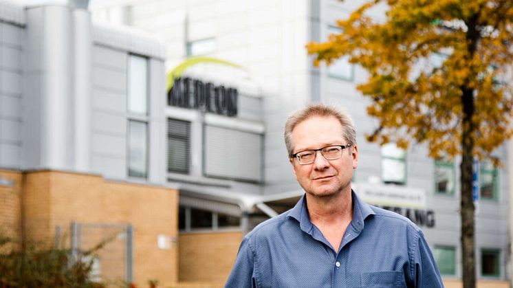 Ronnie Wallin, vd på Galenica, utanför Medeon.