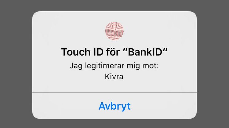 Nu kan du logga in på Kivra med Touch ID