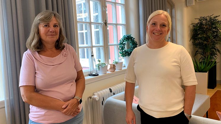 Lise-Lotte Kullenberg, specialistpsykolog och Anna Carlsson, chef centrala elevhälsan. 