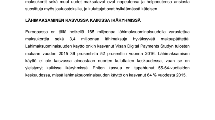 Käteinen on vain varjo entisestään – myös jouluostoksilla