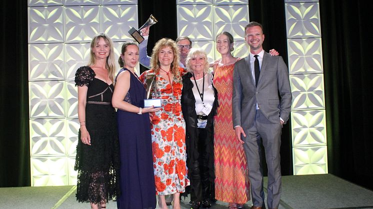 Norway's winning team at HSMAI Adrian Awards 2022. Picture by Marius Flåskjer, HSMAI Europe