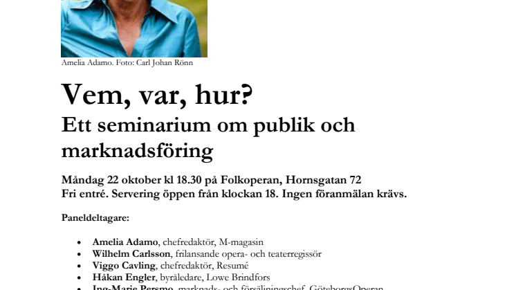 Vem, var, hur? Ett seminarium om publik och marknadsföring