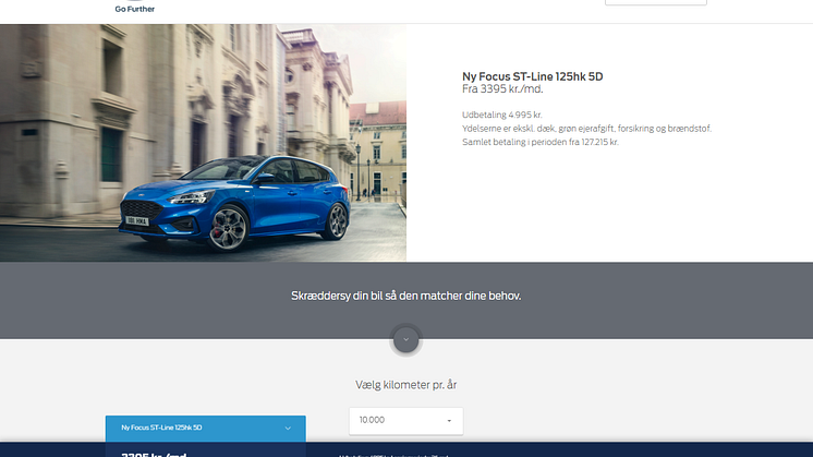 Ford Focus privatleasing fra kr. 2.295,-