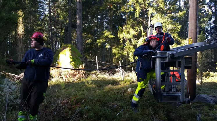 Stormen Malik har medfört att många kraftringen kunder är utan ström