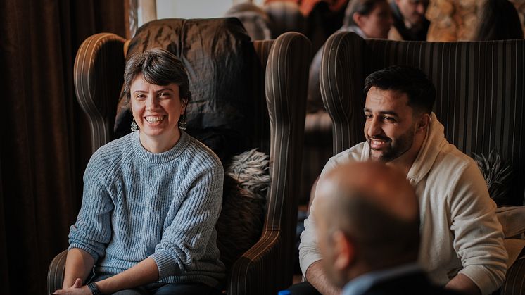 Silvia Valentinova Yilmaz Dalgin och Yones Mohammadi. Foto: Tilda Olofsgård