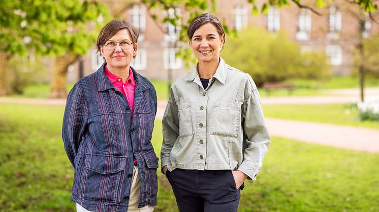 Helena Beckman & Anna Espling Rolf ska gemensamt axla affärsområdet sjukhusarkitektur på LINK Arkitektur. Foto: Apelöga