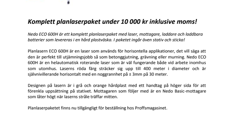 Sortimentnyhet på Proffsmagasinet!