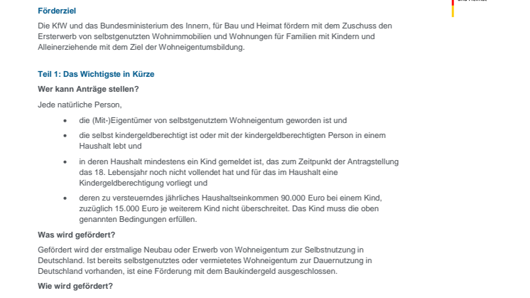 Merkblatt KfW-Bank