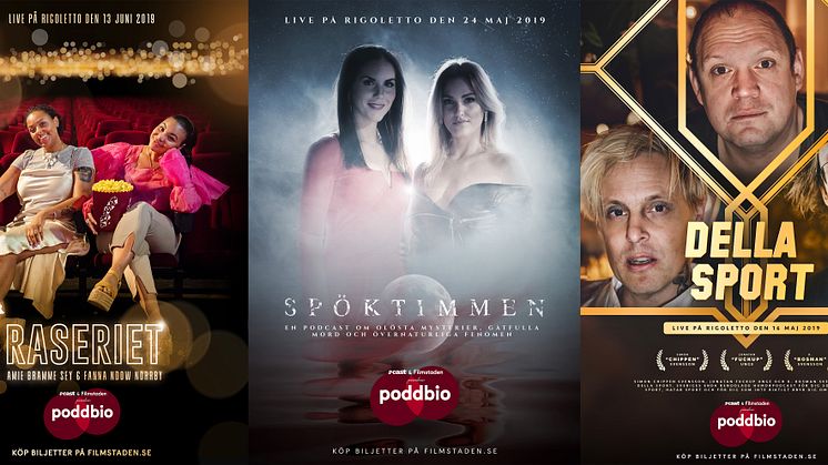 Filmstaden och Acast lanserar nya livekonceptet PODDBIO