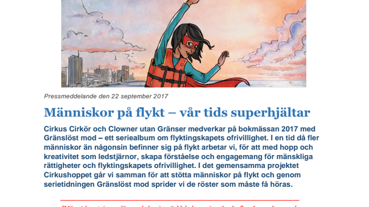 Människor på flykt – vår tids superhjältar 