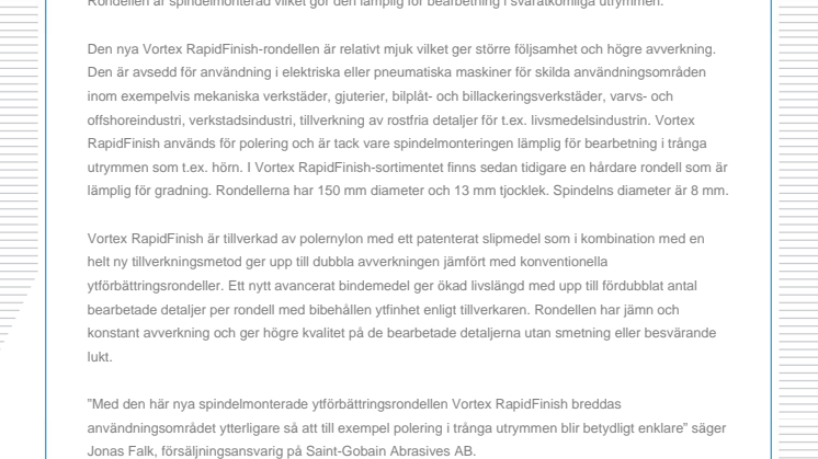 Enklare polering i trånga utrymmen