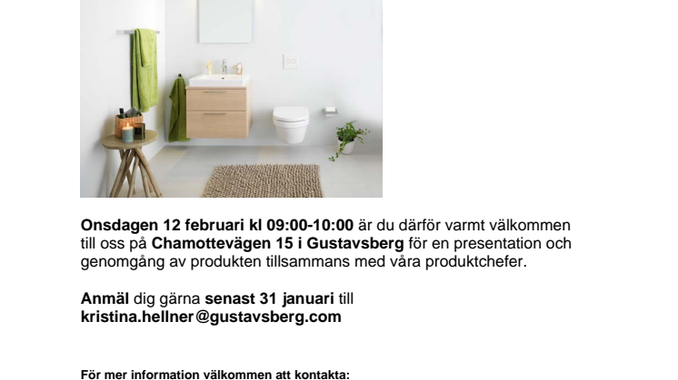 Välkommen på pressfrukost!
