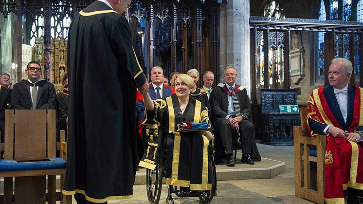 Cathedral welcome for Northumbria’s new Chancellor