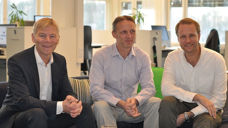 Instabank gründere: Robert Berg (CEO), Gard Haugen (CFO), Eivind Sverdrup (Direktør Risk & Compliance)
