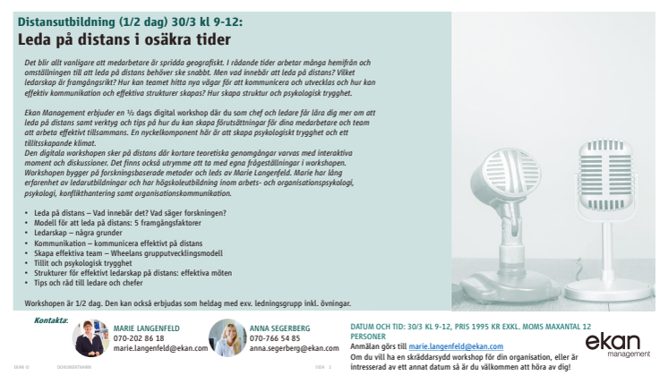 3 digitala workshops för att leda på distans och i osäkerhet