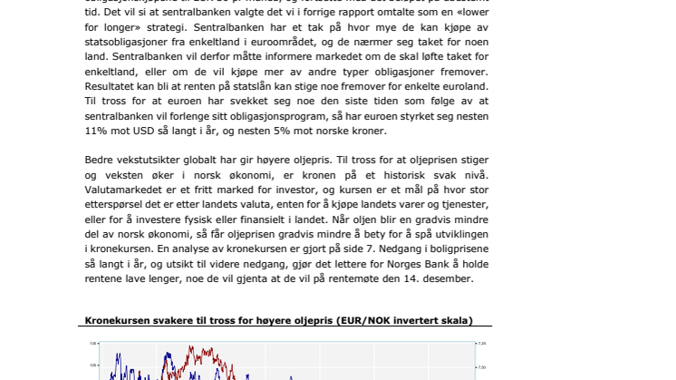 Makrorapport november 2017. Sjeføkonom Elisabeth Holvik