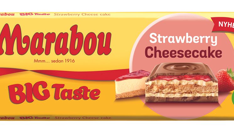 Marabou Big Taste Strawberry Cheesecake