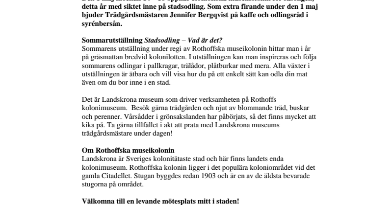 Sommaren är kommen till stan