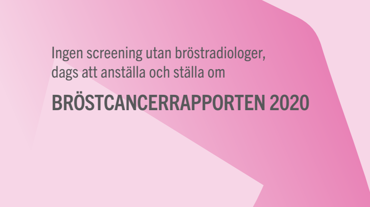 Bröstcancerrapporten 2020