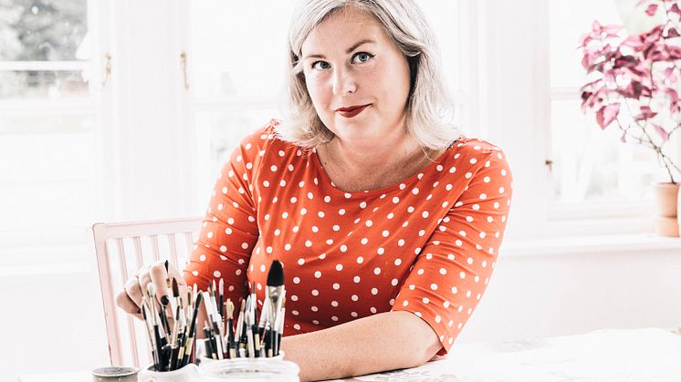 Hanna Wendelbo i sin ateljé.