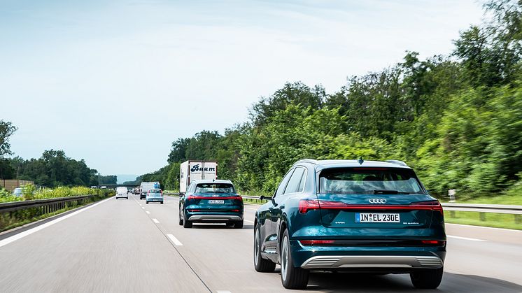 3x Audi e-tron 55 quattro på langturstest