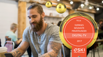 Telia toppar även i år med Sveriges nöjdaste tv-kunder enligt Svenskt Kvalitetsindex 2017