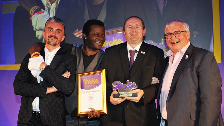Stroke Association volunteer triumphs over tragedy to scoop  major national award