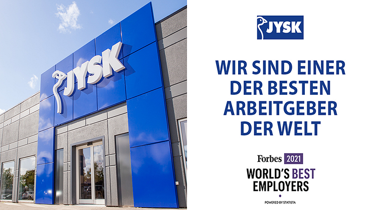 JYSK Store und Forbes-Logo
