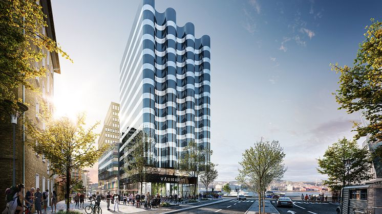 Thomas Betong, som ingår i Thomas Concrete Group har levererat 4000 kubik klimatförbättrad betong till NCC och det 51 meter höga Våghuset i centrala Göteborg.