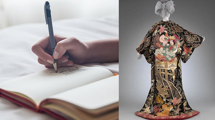 Designa din egen kimono - Världskulturmuseerna anordnar teckningskurs online för vuxna. 