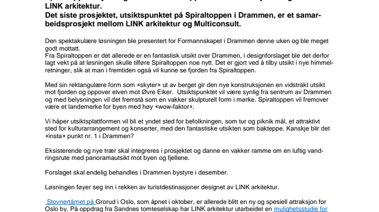 I luftig svev over Drammen