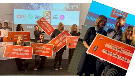 Kavlis medarbetare delar ut 3 161 636 kronor till välgörenhet