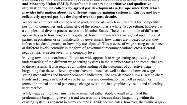 Understanding Europe’s wage-setting mechanisms