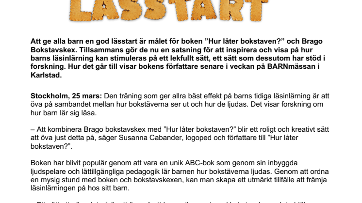Bok och kex för en inspirerande och god lässtart