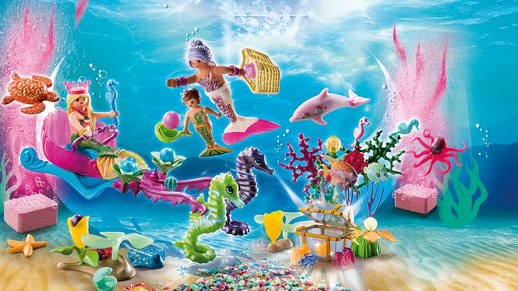 Adventskalender Badespaß Meerjungfrauen (70777) von PLAYMOBIL