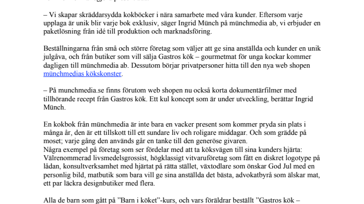 Färgsprakande skräddarsydda kokböcker för små och stora matälskare